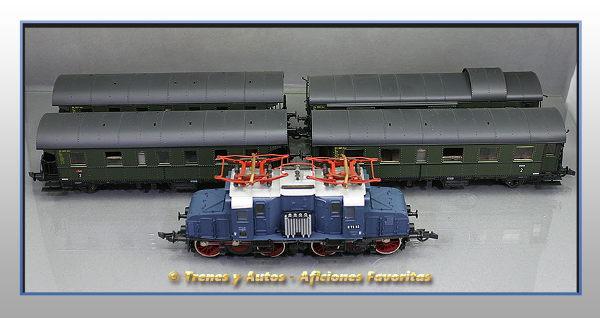Set tren pasajeros Locomotora eléctrica E71 - DB
